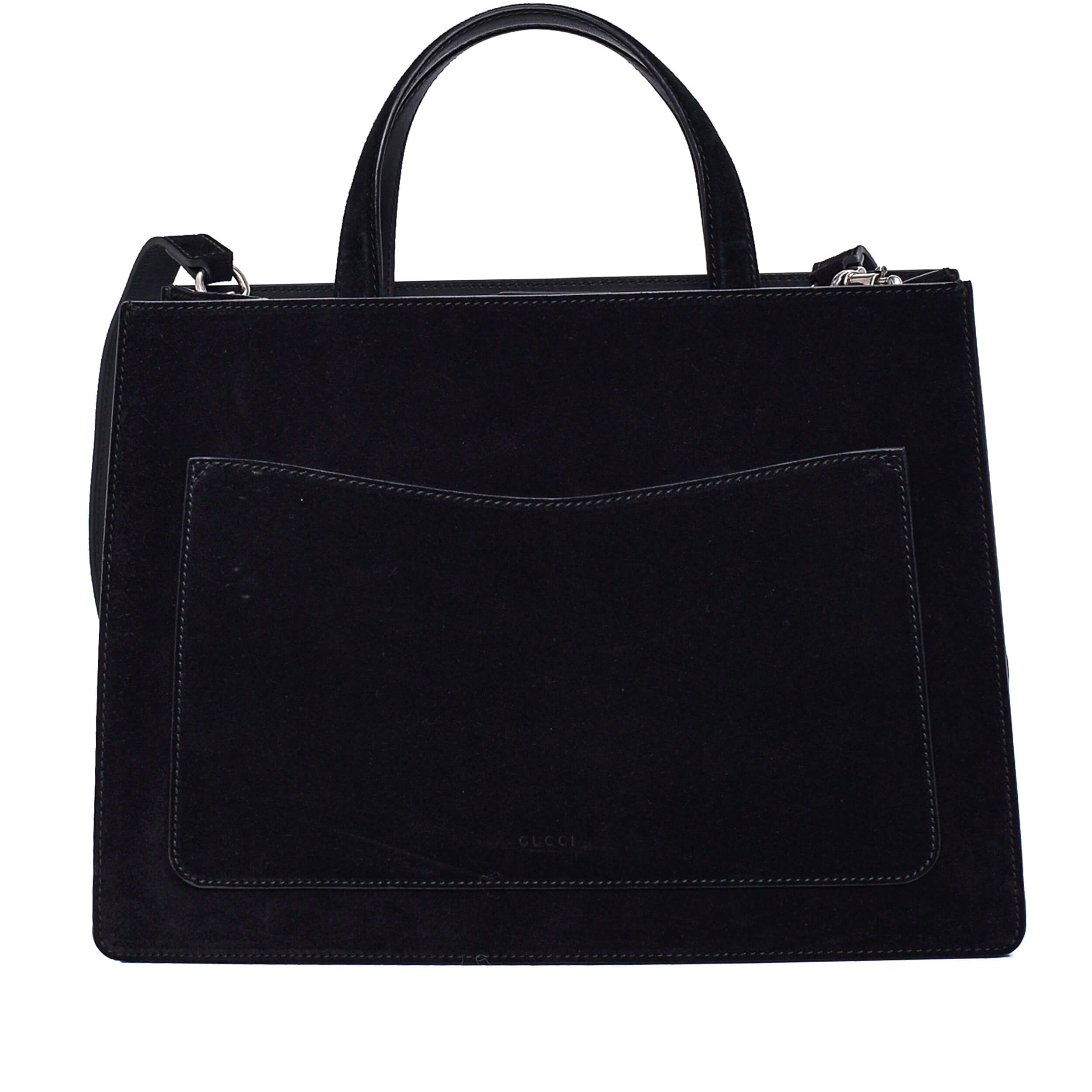 Gucci - Black Suede Dionysus Top Handle Bag